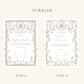 Dreamy Pastel Nikkah Certificate (A3 Size)