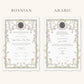 Wax Seal Dreamy Pastel Nikkah Certificate (A4 Size)