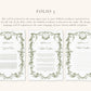 Baroque Green Nikkah Certificate (Size: A4)