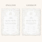 Embossed Baroque Nikkah Certificate (Size: A4)