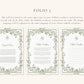 Floral Green Nikkah Certificate (Size: A4)