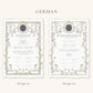 Wax Seal Dreamy Pastel Nikkah Certificate (Size: A4)