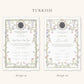 Wax Seal Dreamy Pastel Nikkah Certificate (Size: A4)