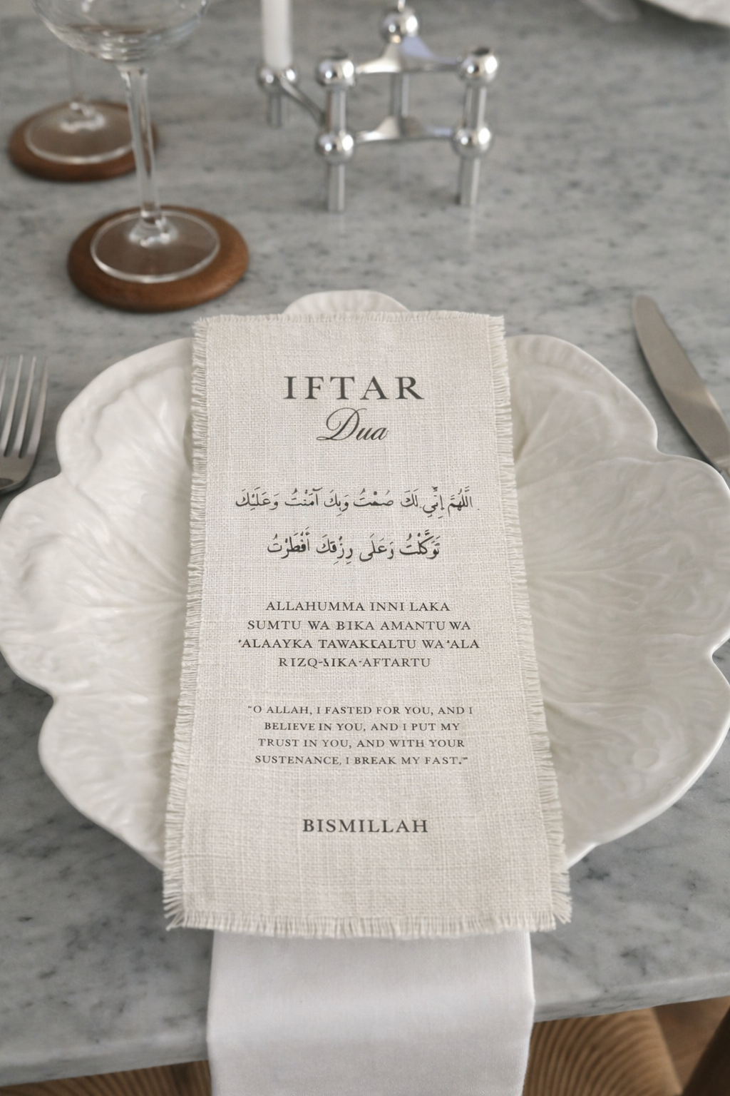Iftar Dua Linen Fabric Sheets