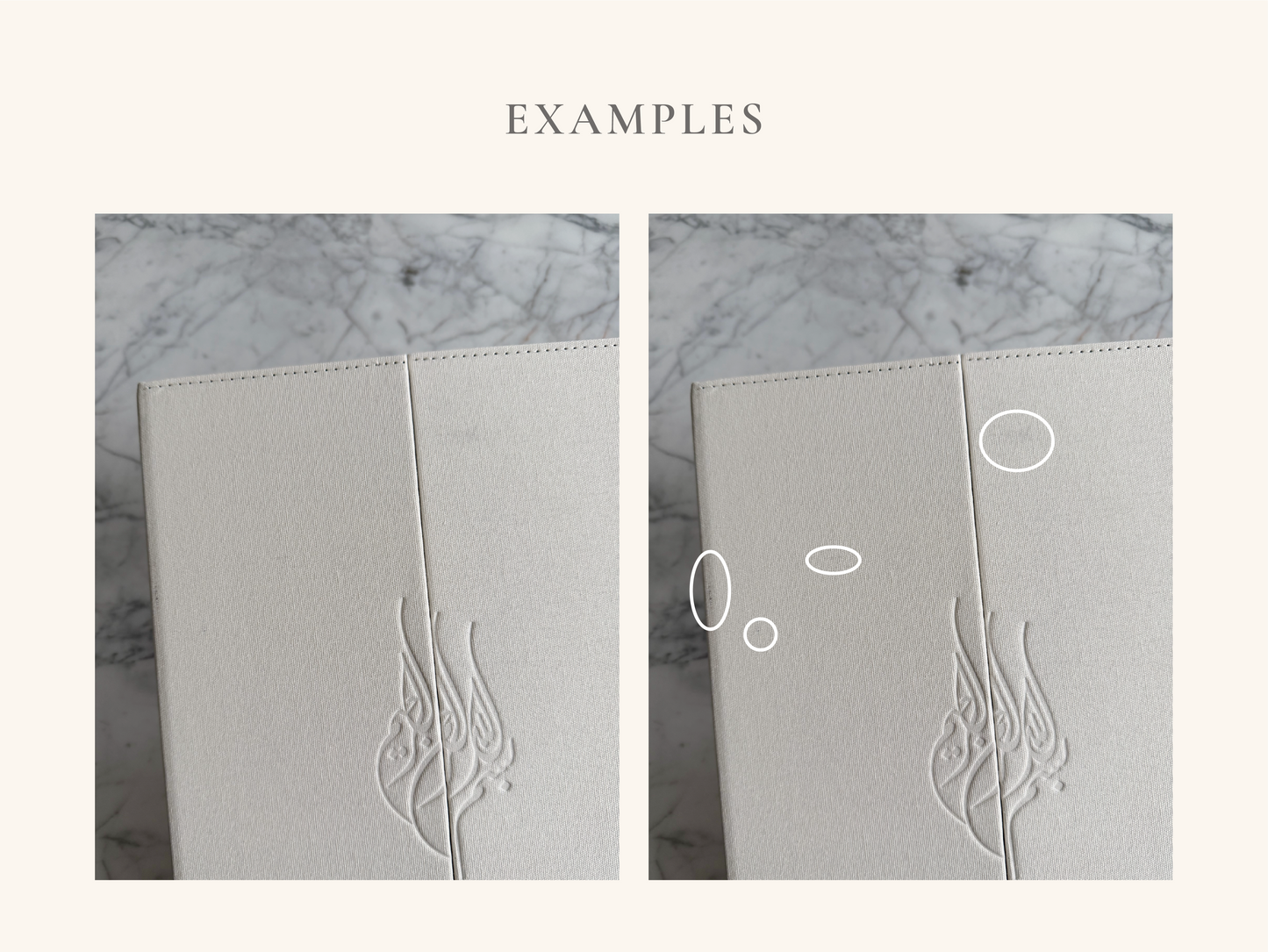 *B-STOCK* Linen Folio - Imperfect but Beautiful