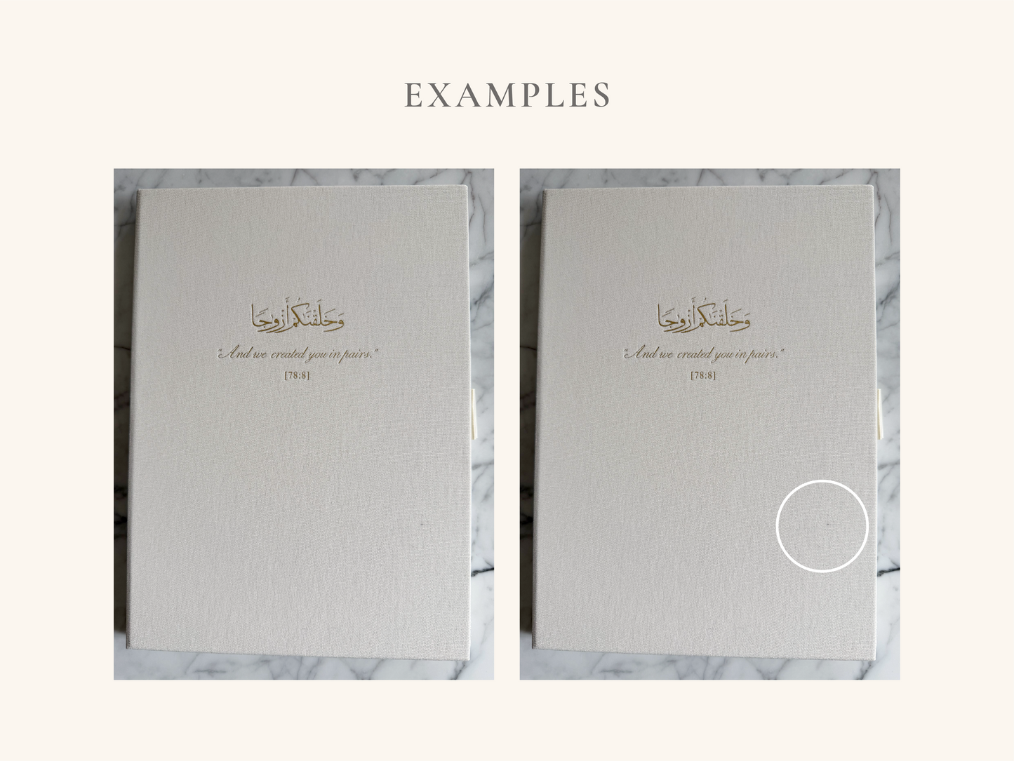 *B-STOCK* Linen Folio - Imperfect but Beautiful