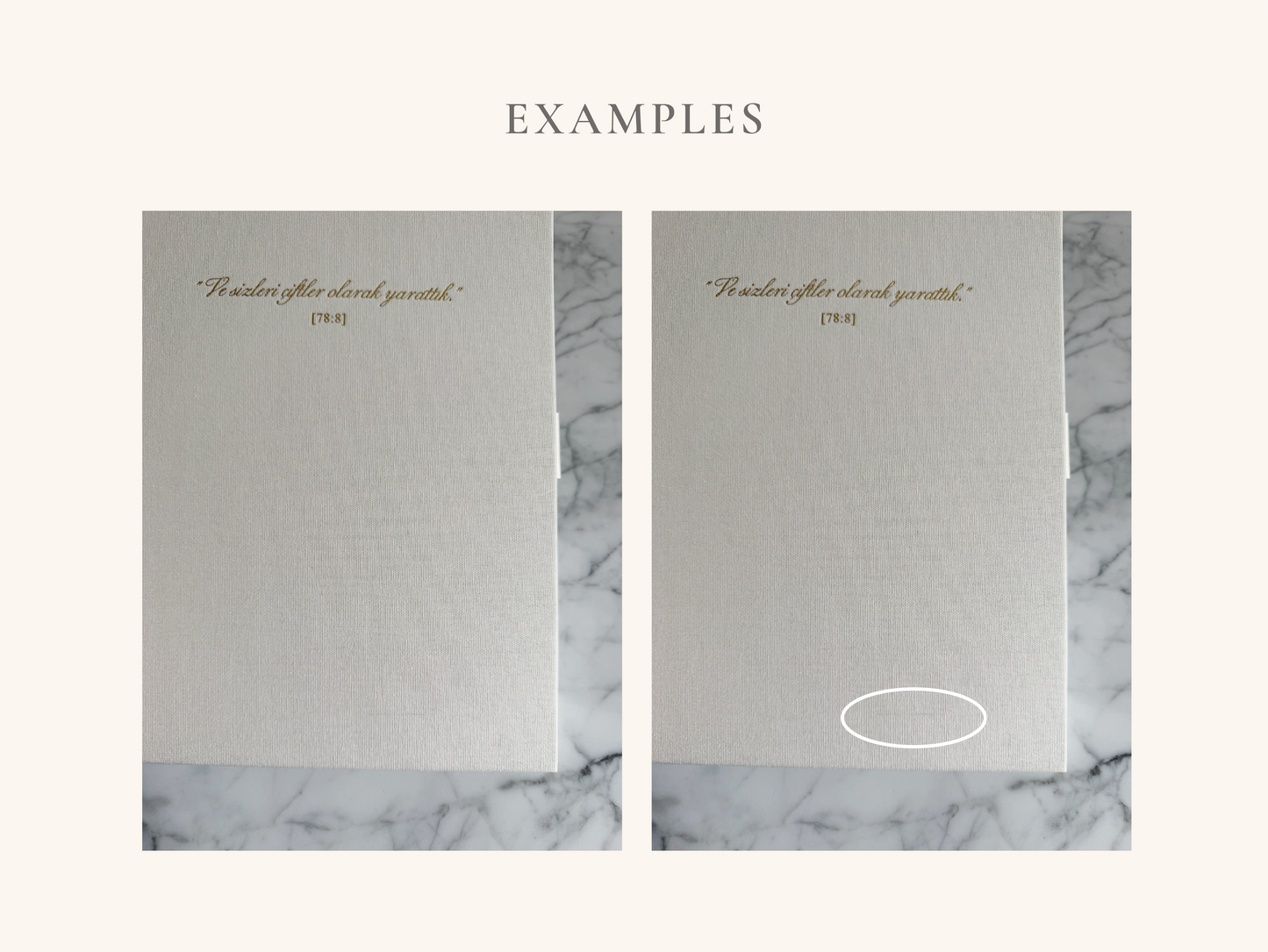 *B-STOCK* Linen Folio - Imperfect but Beautiful