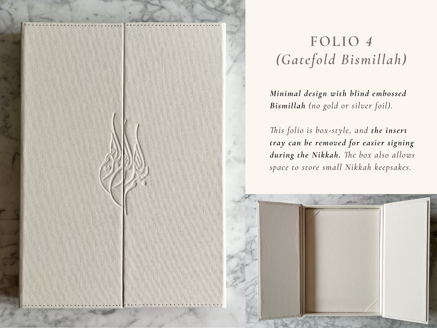 *B-STOCK* Linen Folio - Imperfect but Beautiful