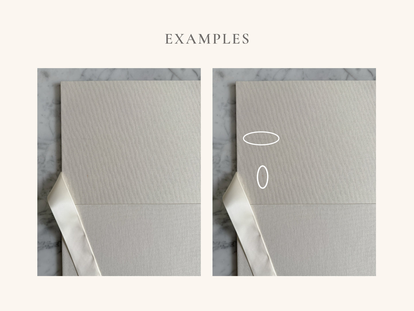 *B-STOCK* Linen Folio - Imperfect but Beautiful