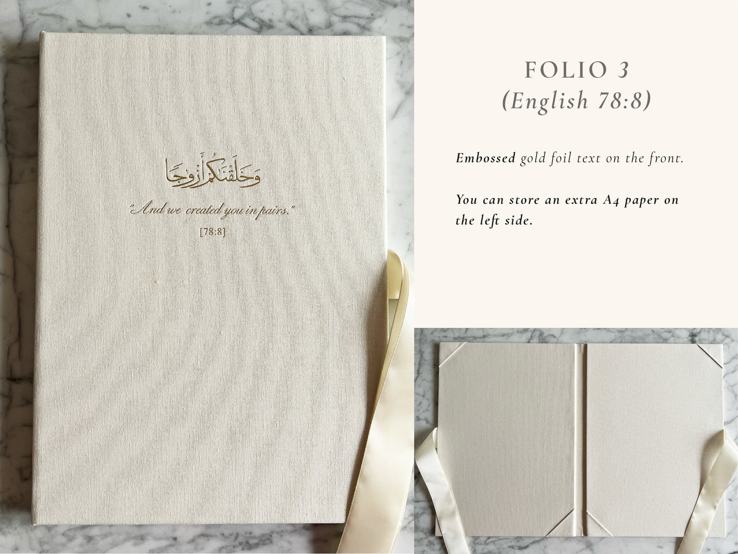Linen Folio (Size: A4)