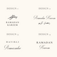 Eid Linen Sign with Wooden Holder