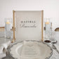 Ramadan Linen Sign with Wooden Holder