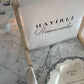 Ramadan Linen Sign with Wooden Holder